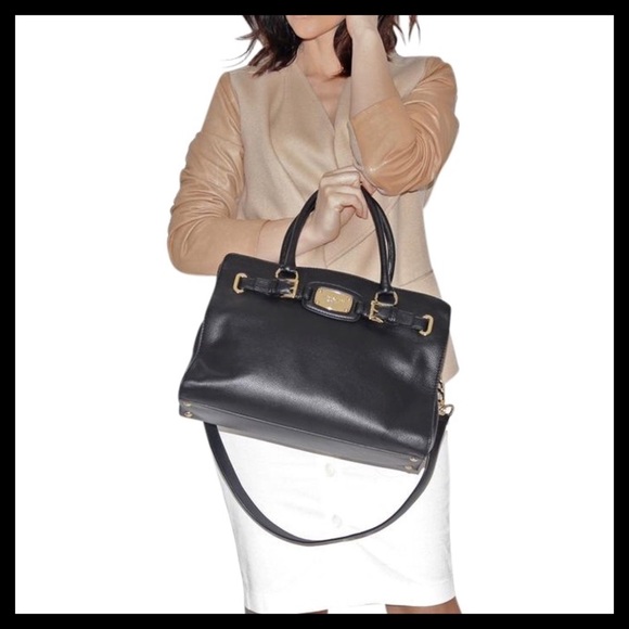 Michael Kors Hamilton East West Satchel Black - Picture 10 of 10